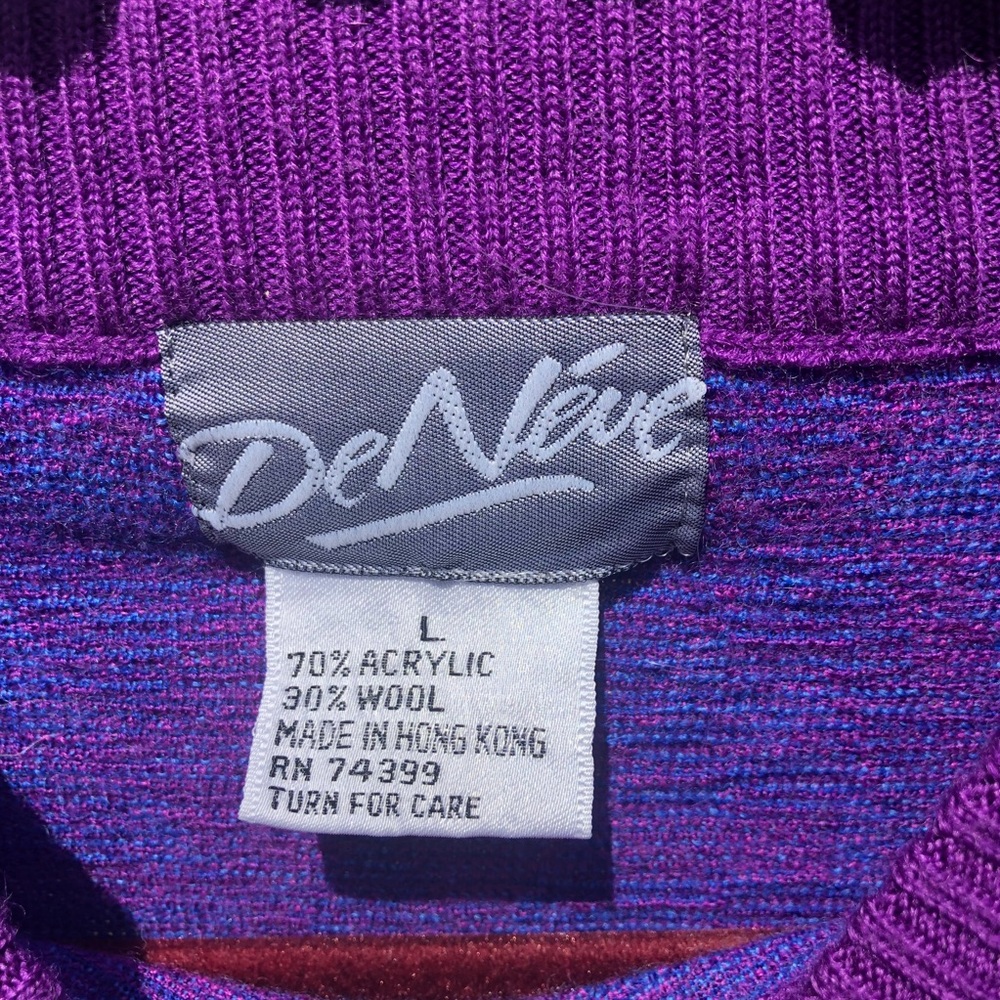 S m l vintage sweater small medium large geometric - Picture 2 of 7